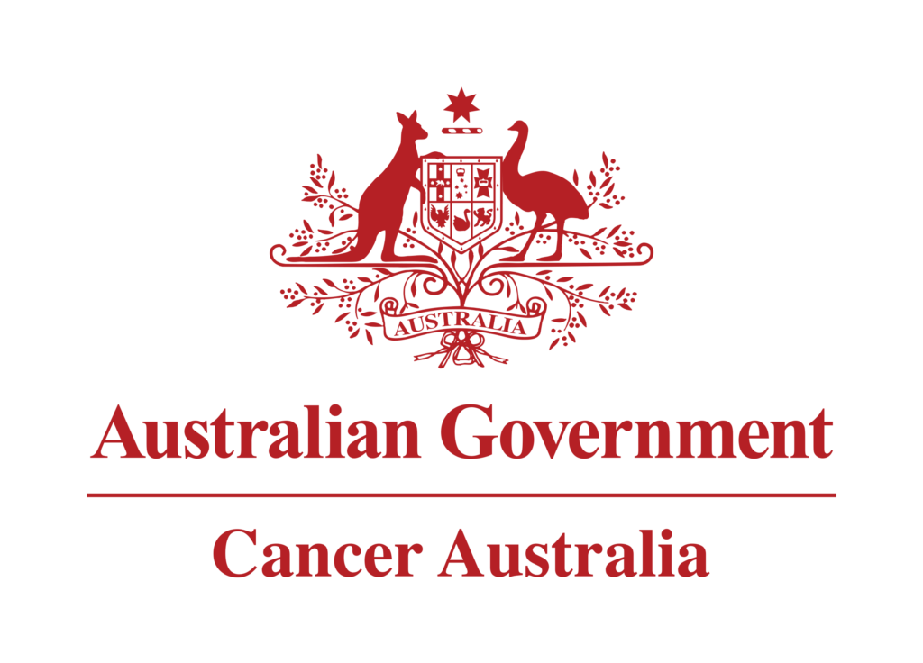 rgb cancer australia logo red stacked